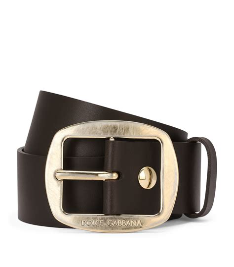 dolce gabbana leather belt